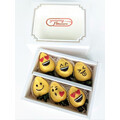 6pcs Emoji Chocolate Strawberries Gift Box